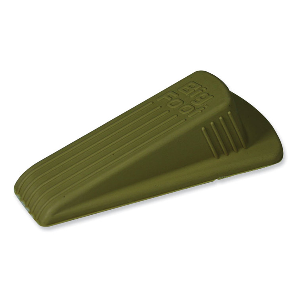 MASTER CASTER COMPANY 00900 Big Foot Doorstop, No Slip Rubber Wedge, 2.25w x 4.75d x 1.25h, Beige