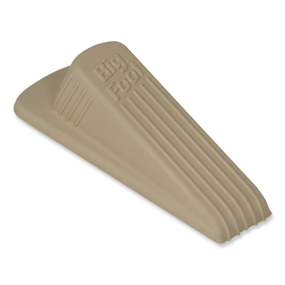 MASTER CASTER COMPANY 00900 Big Foot Doorstop, No Slip Rubber Wedge, 2.25w x 4.75d x 1.25h, Beige