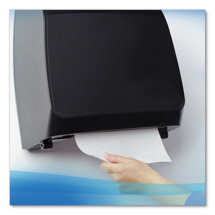 KIMBERLY-CLARK PROFESSIONAL Scott® 02000 Essential High Capacity Hard Roll Towels for Business, Absorbency Pockets, 1-Ply, 8" x 950 ft, 1.75" Core, White, 6 Rolls/CT