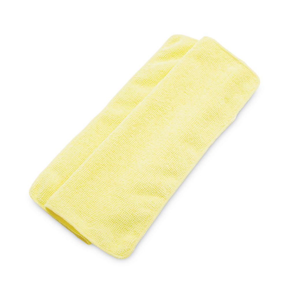 RUBBERMAID COMMERCIAL PROD. 1820584 Microfiber Cleaning Cloths, 16 x 16, Yellow, 24/Pack