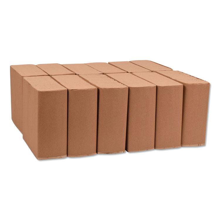 SCA TISSUE Tork® N5186 Universal Dinner Napkins, 1-Ply, 15 x 17, Natural Brown, 250/Pack, 12 Pack/Carton