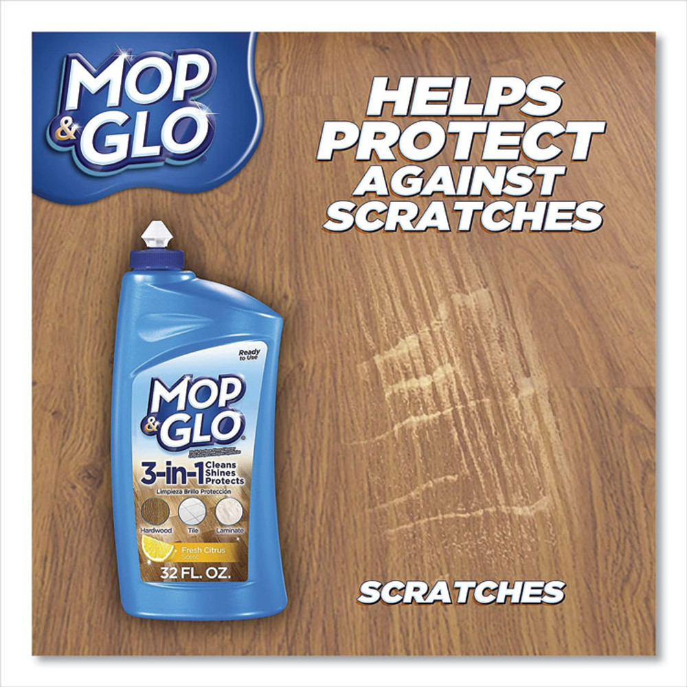 RECKITT BENCKISER MOP & GLO® 89333 Ready to Use Multi-Surface Floor Cleaner, Fresh Citrus Scent, 32 oz Bottle