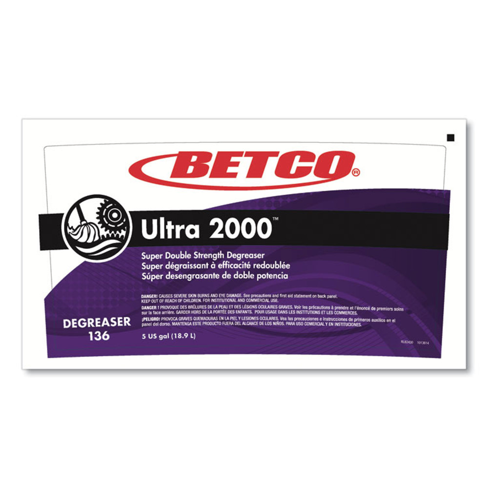 BETCO CORPORATION 1360500 Ultra 2000 Degreaser, Cherry Almond Scent, 5 gal Pail