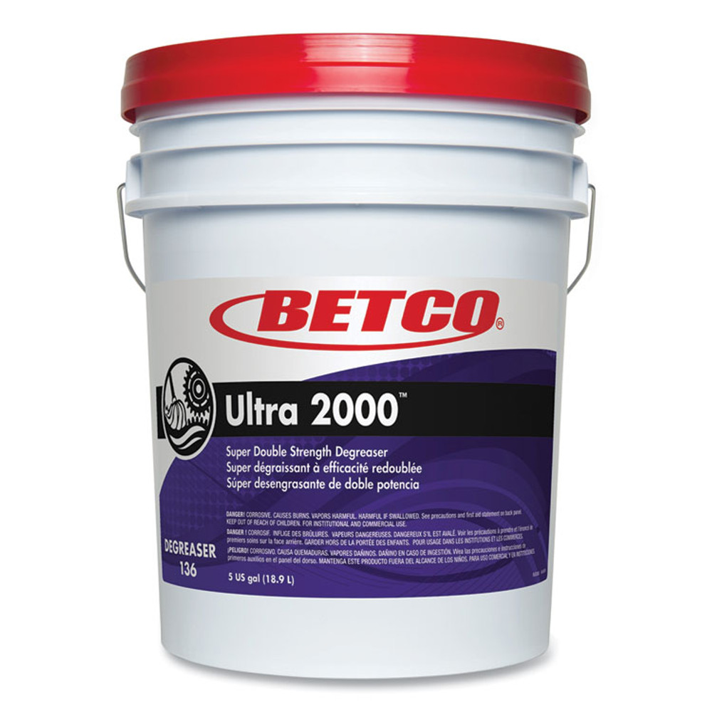 BETCO CORPORATION 1360500 Ultra 2000 Degreaser, Cherry Almond Scent, 5 gal Pail