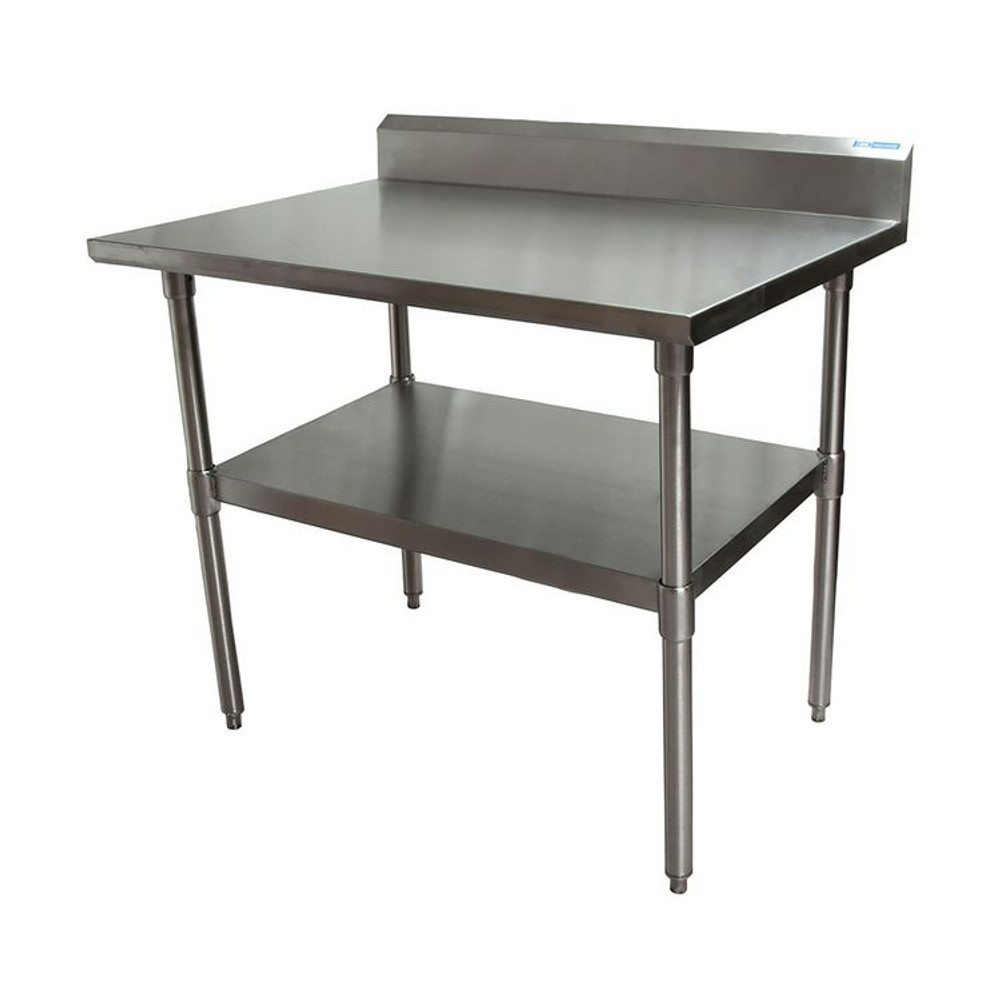 BK RESOURCES 2VTR54830 Stainless Steel 5" Riser Top Tables, 48w x 30d x 39.75h, Silver, 2/Pallet