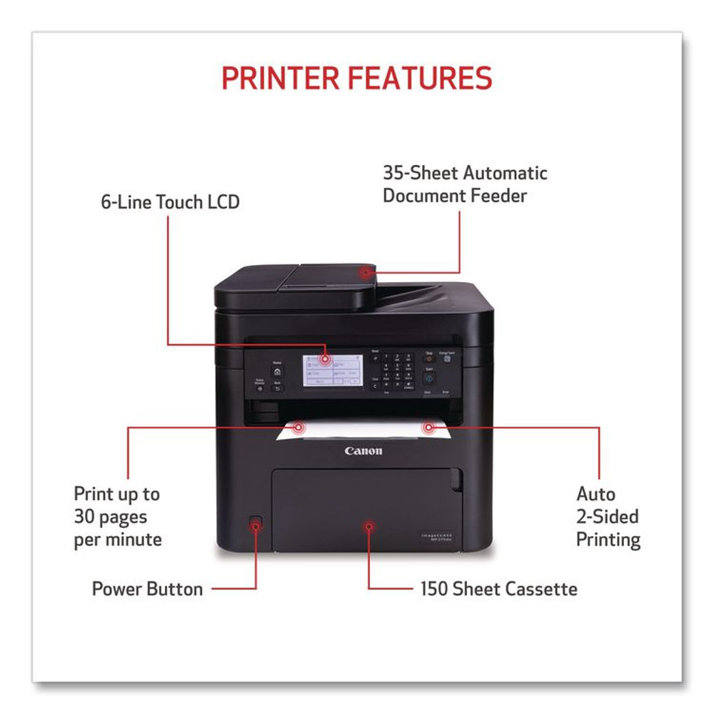 INNOVERA Canon® 5621C004 imageCLASS MF275dw Wireless Multifunction Laser Printer, Copy/Fax/Print/Scan