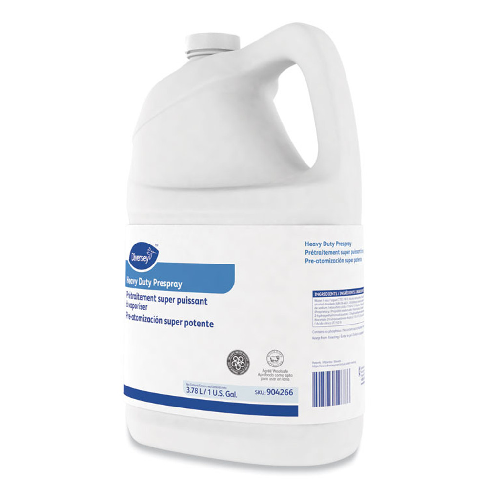 DIVERSEY 101109737 Carpet Cleanser Heavy-Duty Prespray, Fruity Scent, 1 gal Bottle, 4/Carton