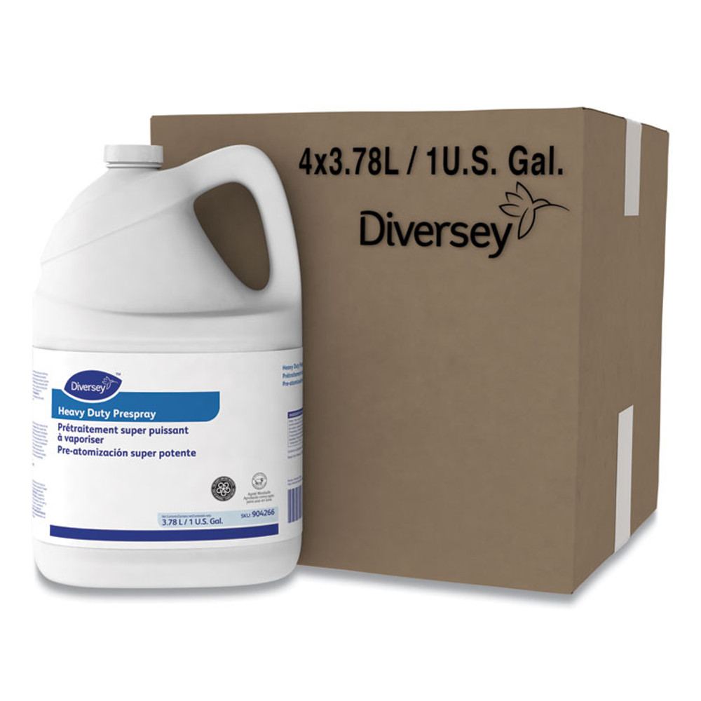 DIVERSEY 101109737 Carpet Cleanser Heavy-Duty Prespray, Fruity Scent, 1 gal Bottle, 4/Carton