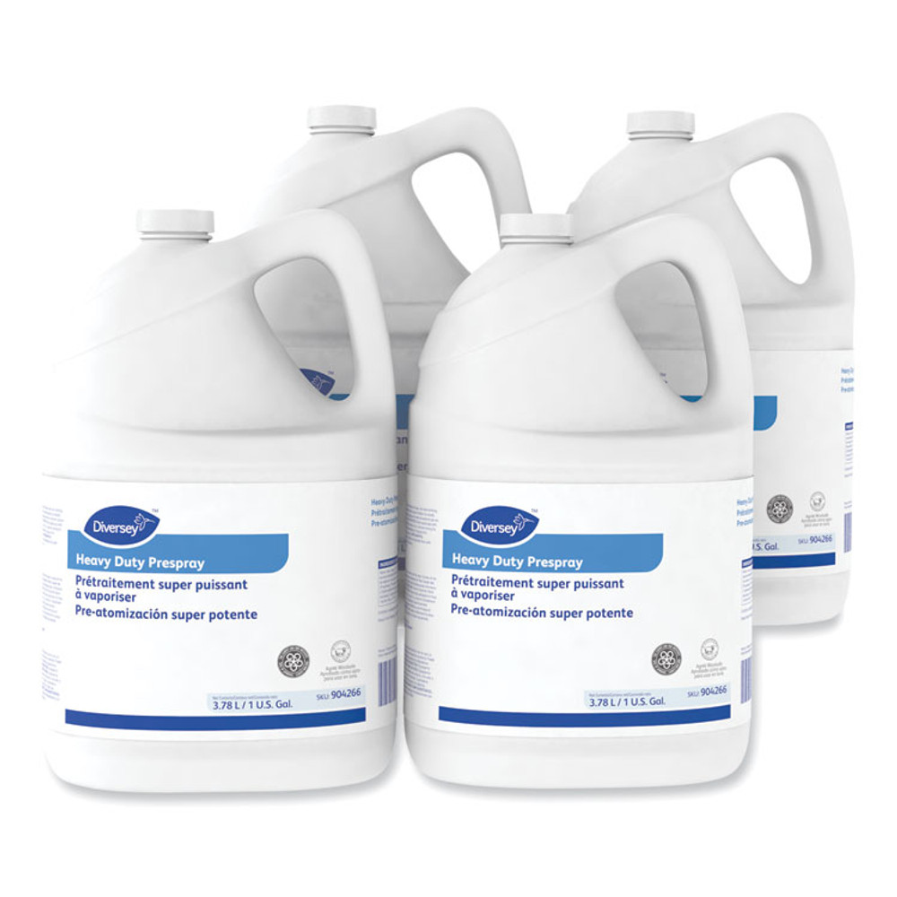 DIVERSEY 101109737 Carpet Cleanser Heavy-Duty Prespray, Fruity Scent, 1 gal Bottle, 4/Carton