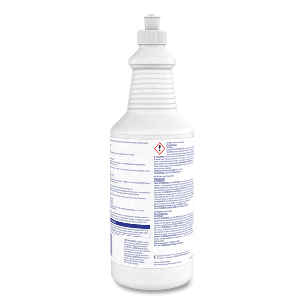 DIVERSEY 101109763 General Purpose Spotter, Floral Scent, Liquid, 1 qt Squeeze Bottle, 6/Carton
