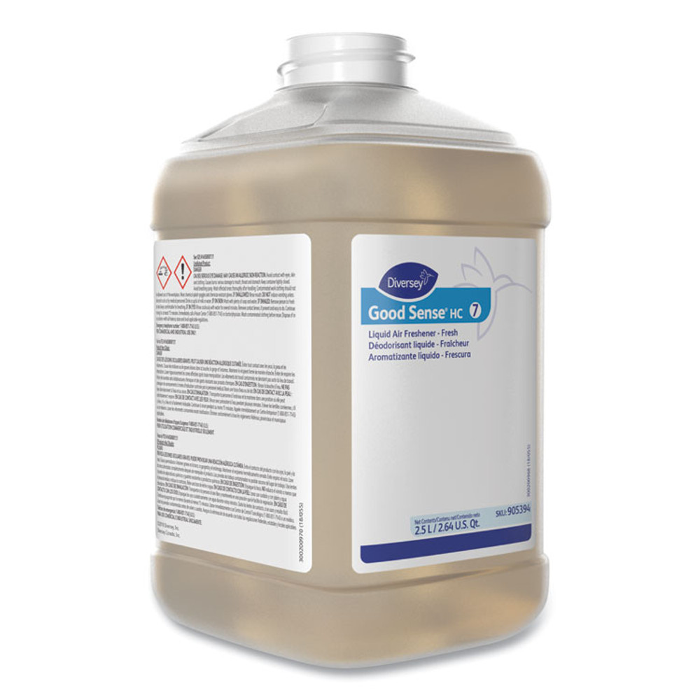 DIVERSEY 101109689 Good Sense HC Liquid Air Freshener, Fresh Scent, 2,500 mL Bottle, 2/Carton