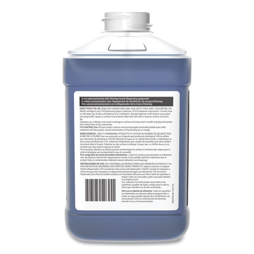 DIVERSEY 101109690 Glance Glass and Multi-Surface Cleaner, Liquid , 84.5 oz Bottle, 2/Carton