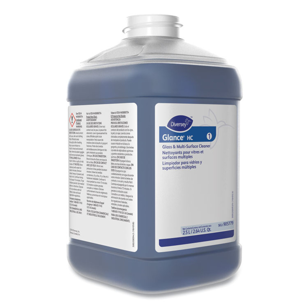 DIVERSEY 101109690 Glance Glass and Multi-Surface Cleaner, Liquid , 84.5 oz Bottle, 2/Carton