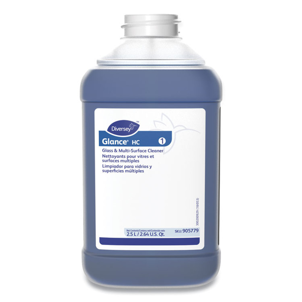 DIVERSEY 101109690 Glance Glass and Multi-Surface Cleaner, Liquid , 84.5 oz Bottle, 2/Carton