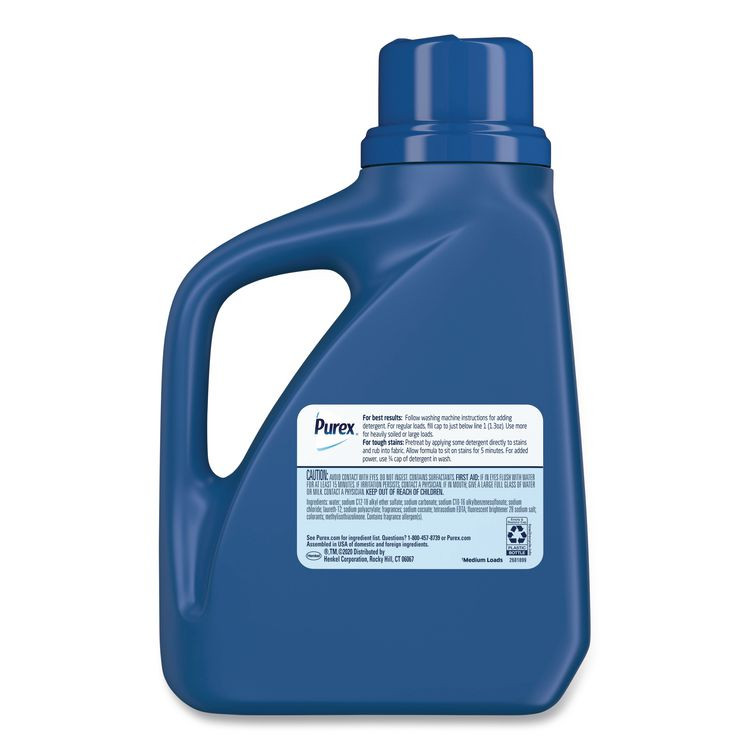 PUREX 06094CT Liquid Laundry Detergent, Mountain Breeze, 75 oz Bottle, 6/Carton
