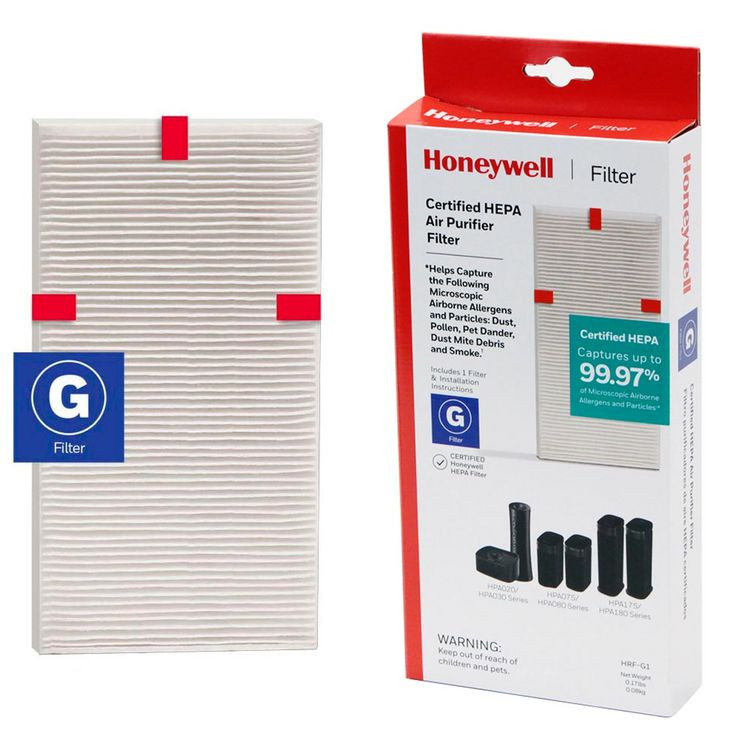 HONEYWELL ENVIRONMENTAL HRFG1 Filter G True HEPA Air Purifier Filter, 1.5 x 10