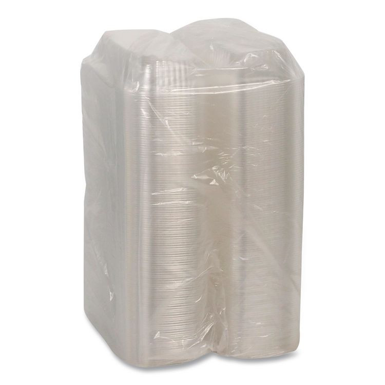 PACTIV EVERGREEN CORPORATION YCI81048 ClearView SmartLock Hinged Lid Container, 23 oz, 8.5 x 4 x 2.5, Clear, Plastic, 250/Carton