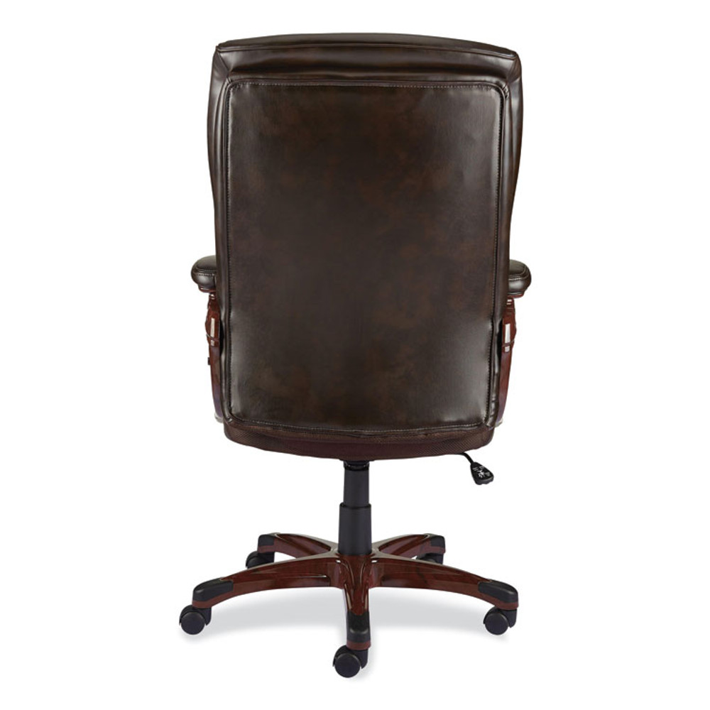 ALERA DN42B19 Alera Darnick Series Manager Chair, Supports Up to 275 lbs, 17.13" to 20.12" Seat Height, Brown Seat/Back, Brown Base