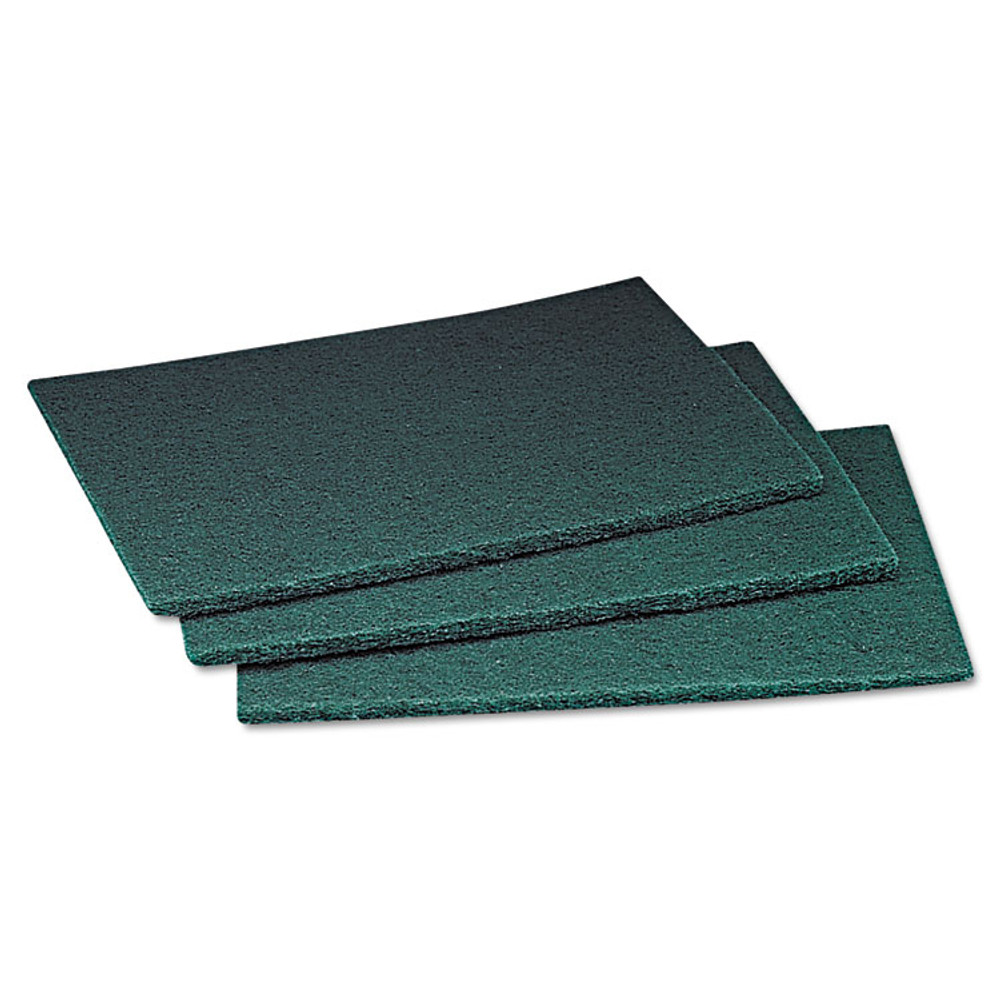 3M/COMMERCIAL TAPE DIV. Scotch-Brite™ PROFESSIONAL 08293 Commercial Scouring Pad, 6 x 9, Green, 20 Pads/Box, 3 Boxes/Carton