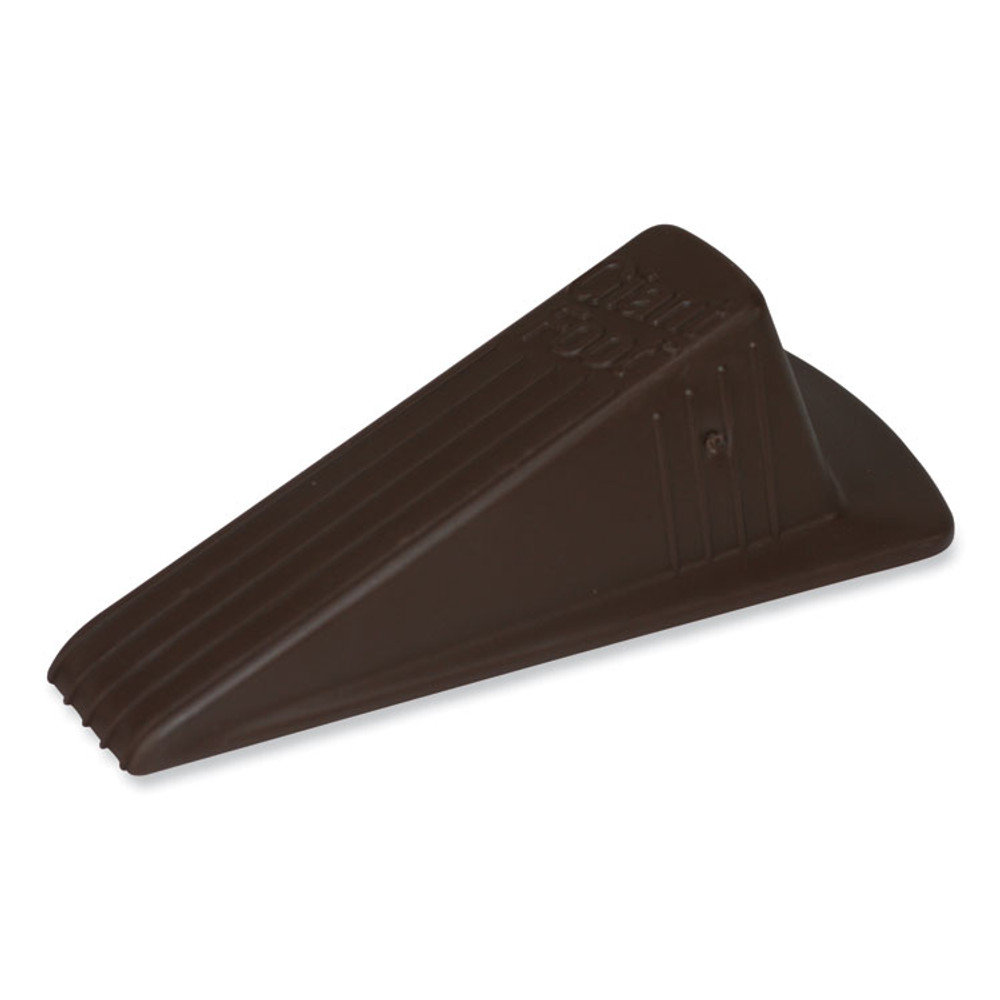 MASTER CASTER COMPANY 00964 Giant Foot Doorstop, No-Slip Rubber Wedge, 3.5w x 6.75d x 2h, Brown