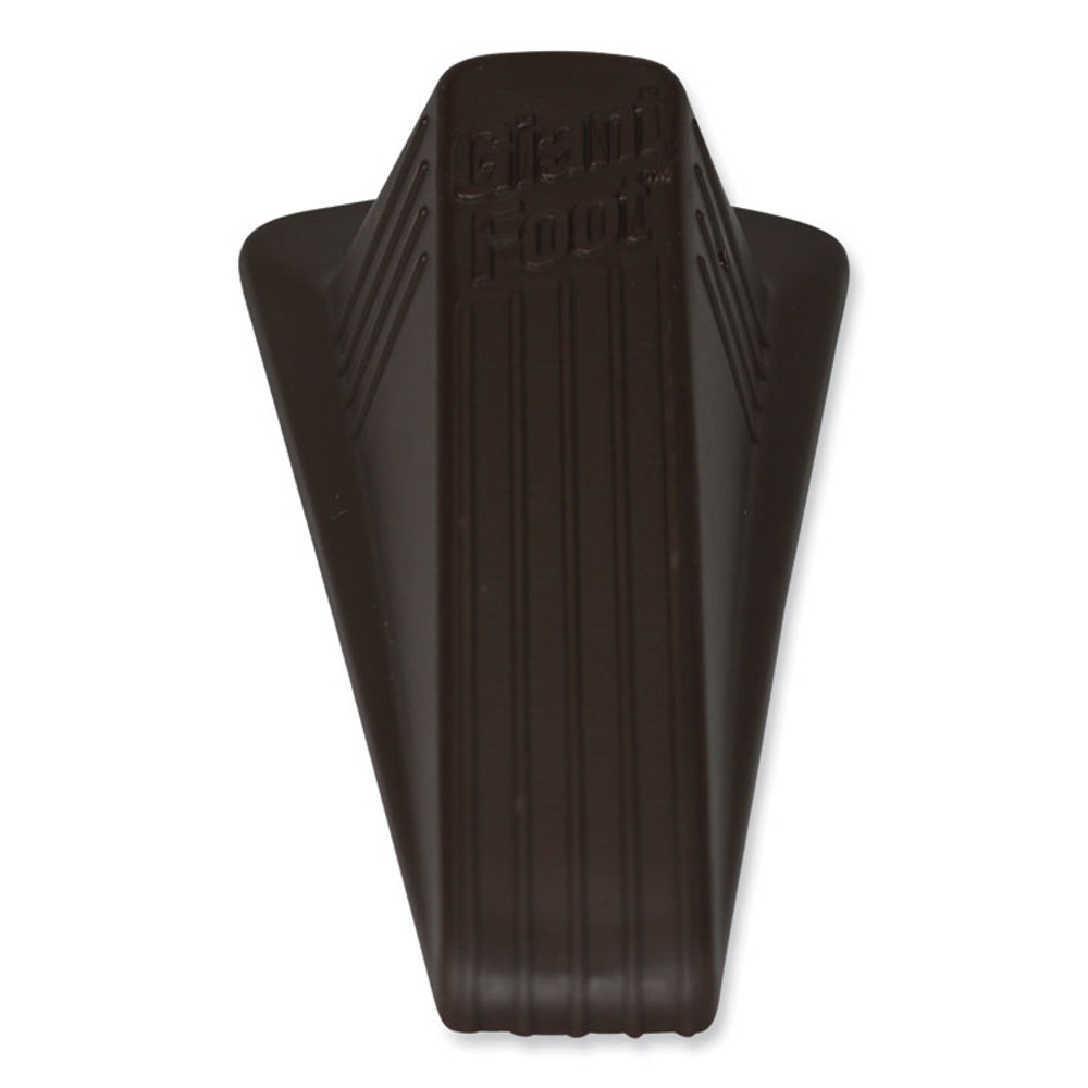 MASTER CASTER COMPANY 00964 Giant Foot Doorstop, No-Slip Rubber Wedge, 3.5w x 6.75d x 2h, Brown