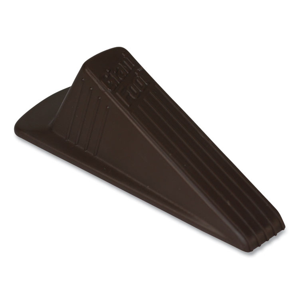 MASTER CASTER COMPANY 00964 Giant Foot Doorstop, No-Slip Rubber Wedge, 3.5w x 6.75d x 2h, Brown
