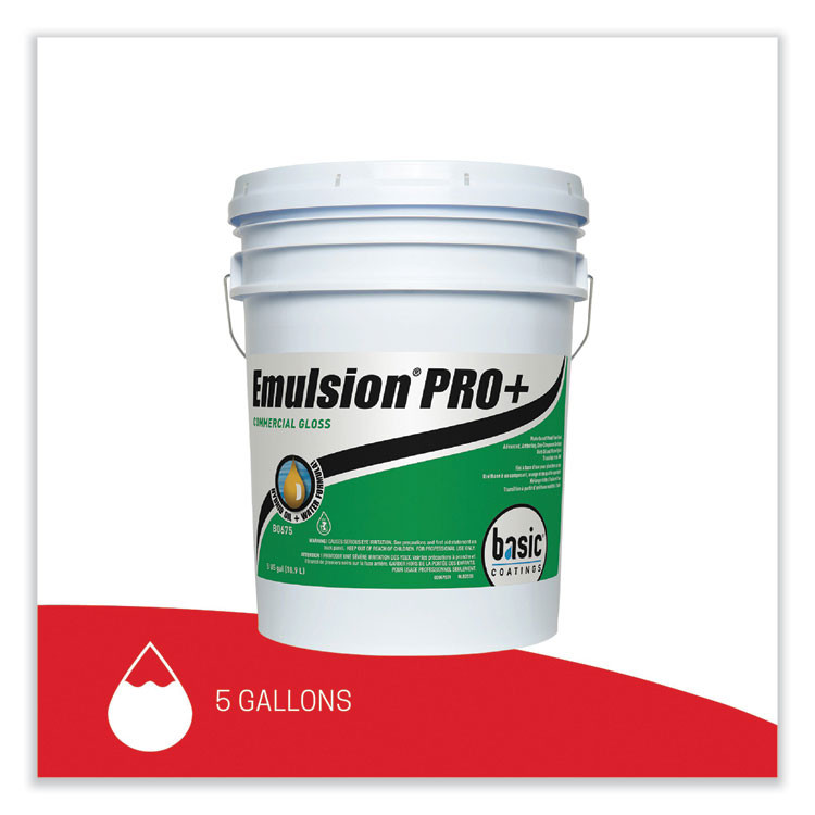 BETCO CORPORATION B06750512 Emulsion Pro+ Floor Finish and Sealer, 5 gal Pail