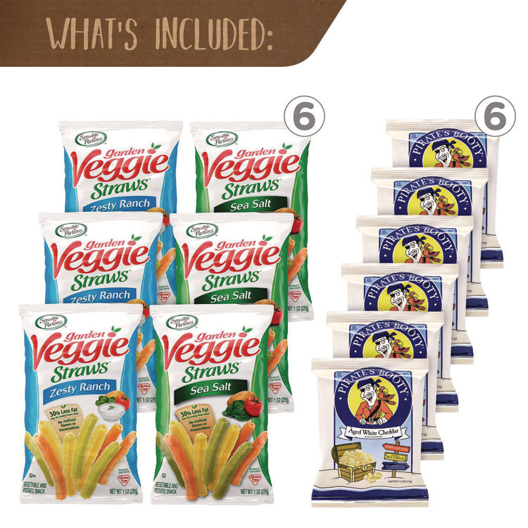 SNACK BOX PROS 700S0025 Big Healthy Snack Box, 61 Assorted Snacks/Box