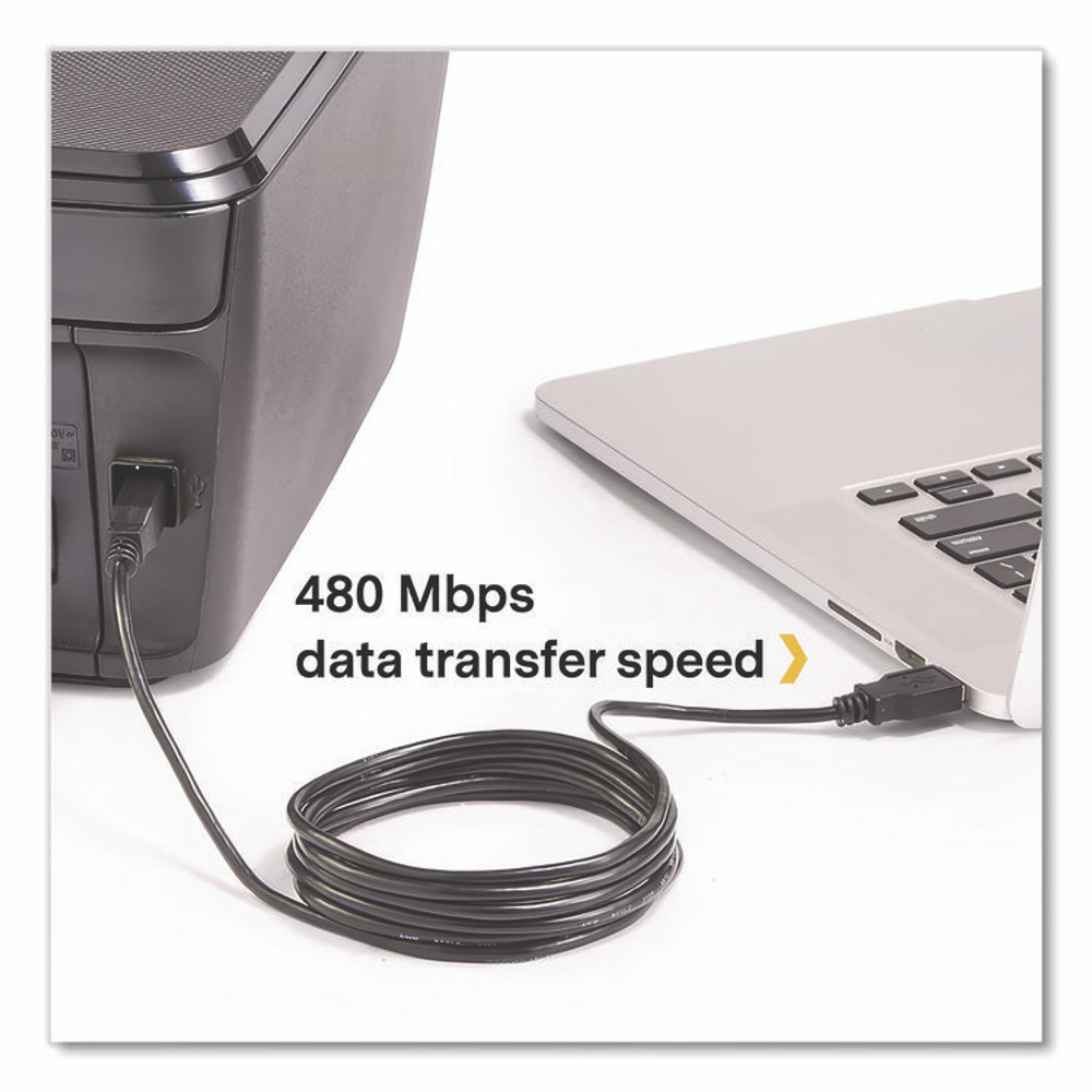 NXT TECHNOLOGIES 24400007 USB Printer Cable, 6 ft, Black