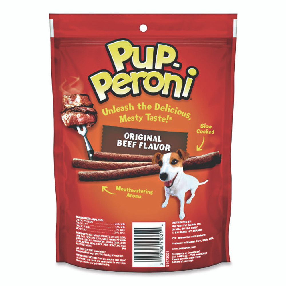 BIG HEART PET INC Pup-Peroni® SMU51021CS Original Beef Flavor Dog Snack Sticks, 8 oz Pouch, 8/Carton
