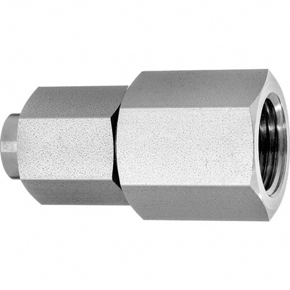 USA Industrials ZUSA-TF-37FL-5 Stainless Steel Flared Tube Connector: 1/2" Tube OD, 3/8 Thread, 37 ° Flared Angle