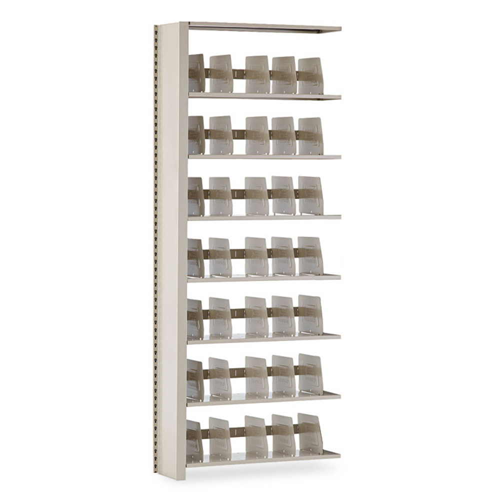 TENNSCO 1288ACSD Snap-Together Seven-Shelf Closed Add-On Unit, Steel, 36w x 12d x 88h, Sand