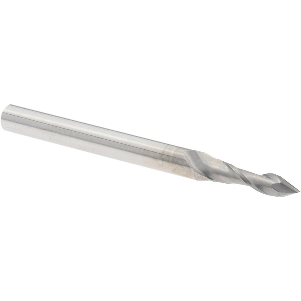 Melin Tool 12200 Drill Mill: 3/8" LOC, 2 Flutes, 60 ° Point, Solid Carbide