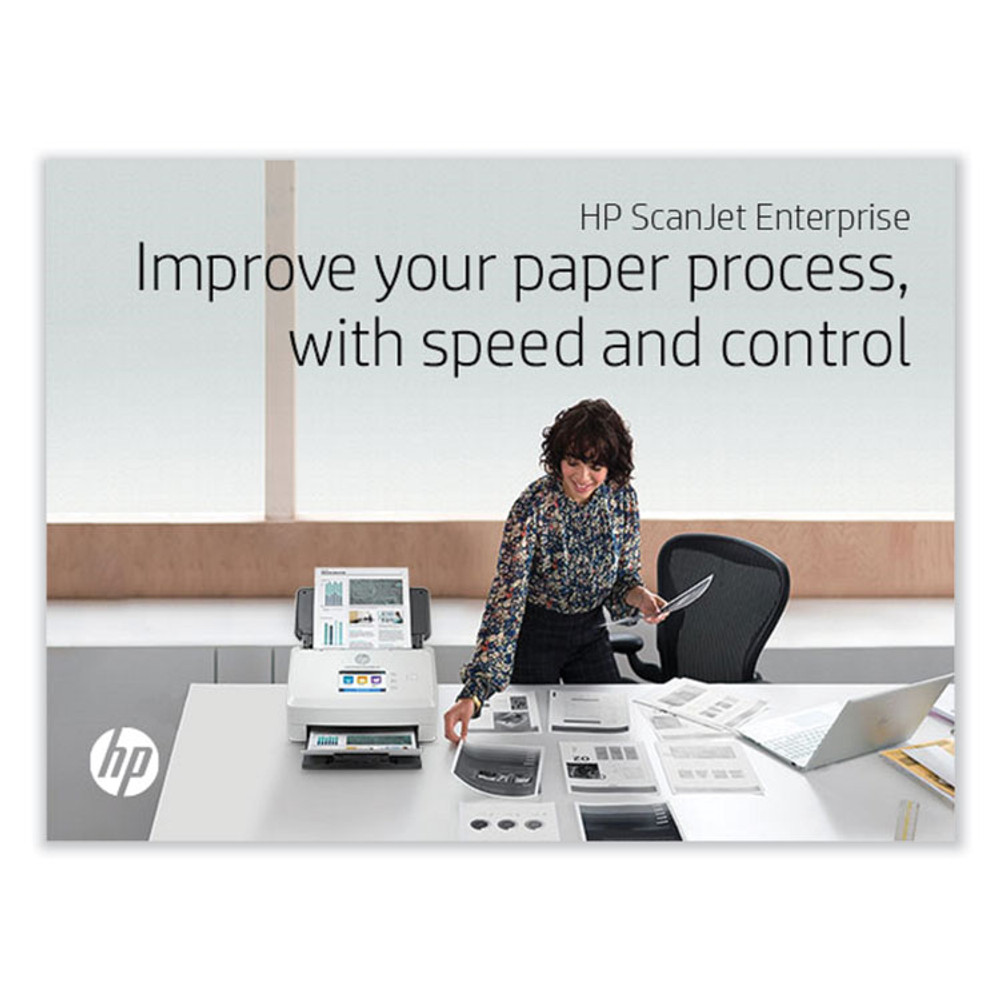 HEWLETT PACKARD SUPPLIES HP 6FW10A ScanJet Enterprise Flow N7000 snw1 Sheet-Feed Scanner, 600 dpi Optical Resolution, 80-Sheet Duplex Auto Document Feeder