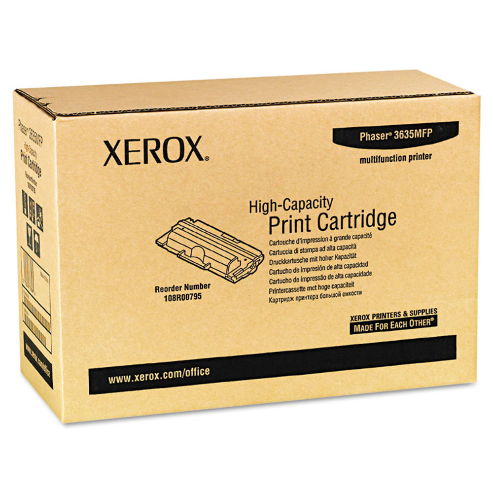 XEROX CORP. 108R00795 108R00795 High-Yield Toner, 10,000 Page-Yield, Black