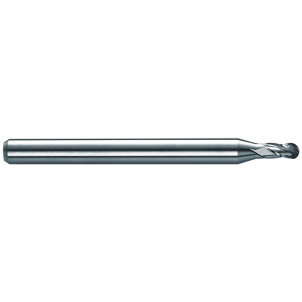 SGS 09350 Ball End Mill: 0.12" Dia, 0.36" LOC, 2 Flute, Solid Carbide