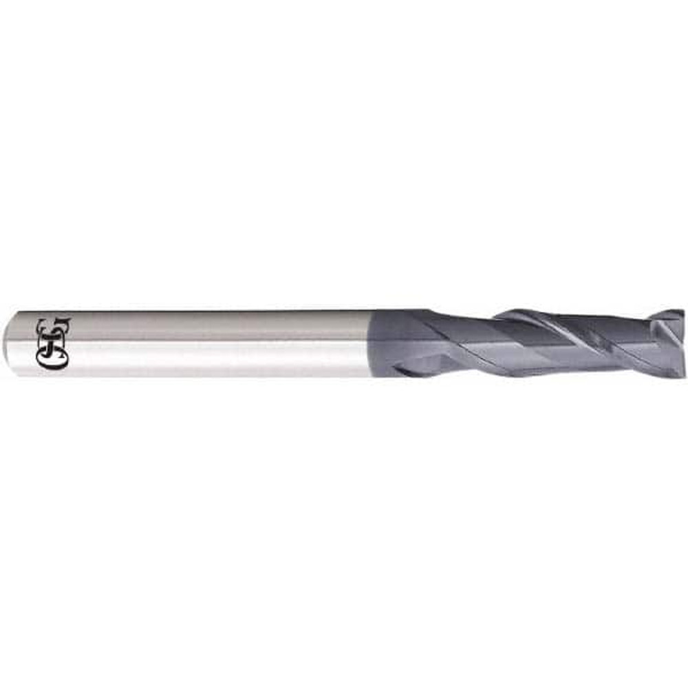 OSG 3182454 Square End Mill:  0.2126" Dia, 0.6378" LOC, 0.2362" Shank Dia, 2 Flutes, Solid Carbide