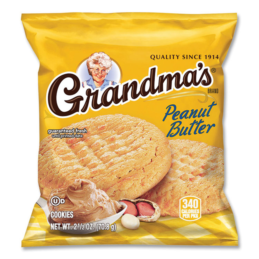 FRITO-LAY, INC. Grandma's® 73977 Cookies Variety Tray, Assorted Flavors, (6) 3.25 oz, (26) 2.5 oz, 32 Bags/Carton