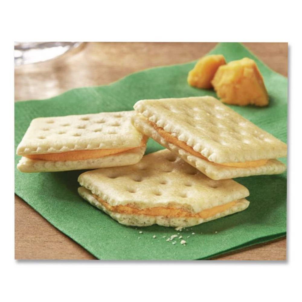 KELLOGG'S Keebler® 21163 Sandwich Cracker, Club and Cheddar, 8 Cracker Snack Pack, 12/Box