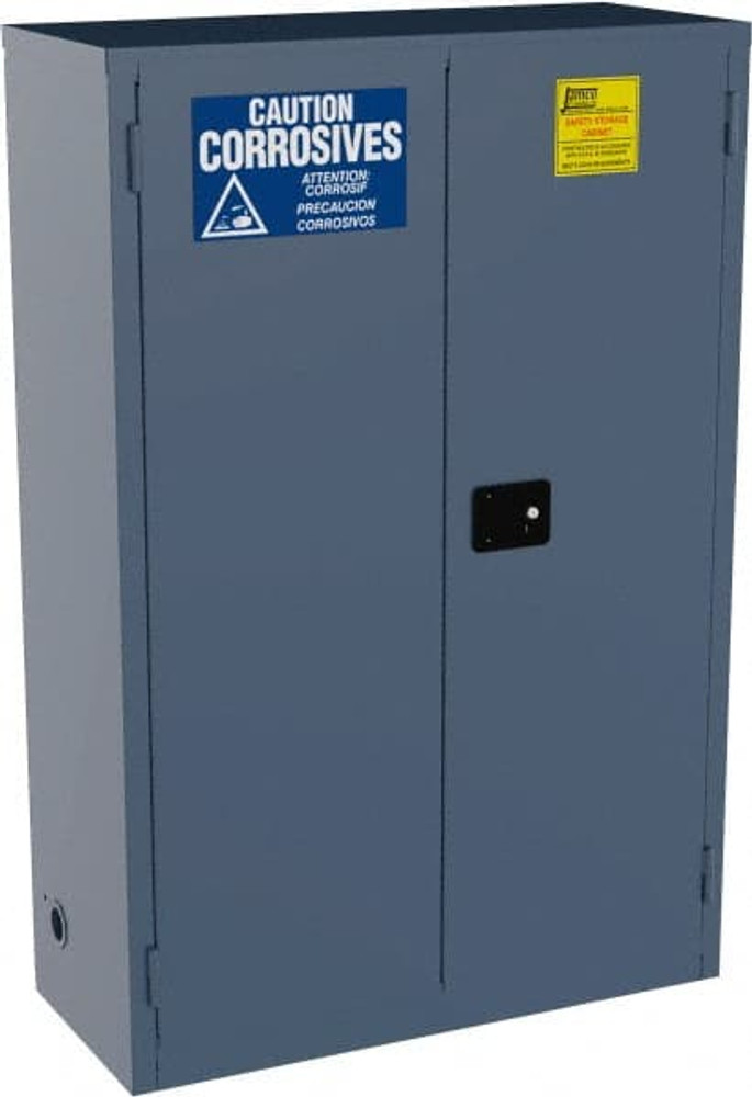 Jamco CK45-BP Flammable & Hazardous Storage Cabinets: 45 gal Drum, 2 Door, 2 Shelf, Self Closing, Blue