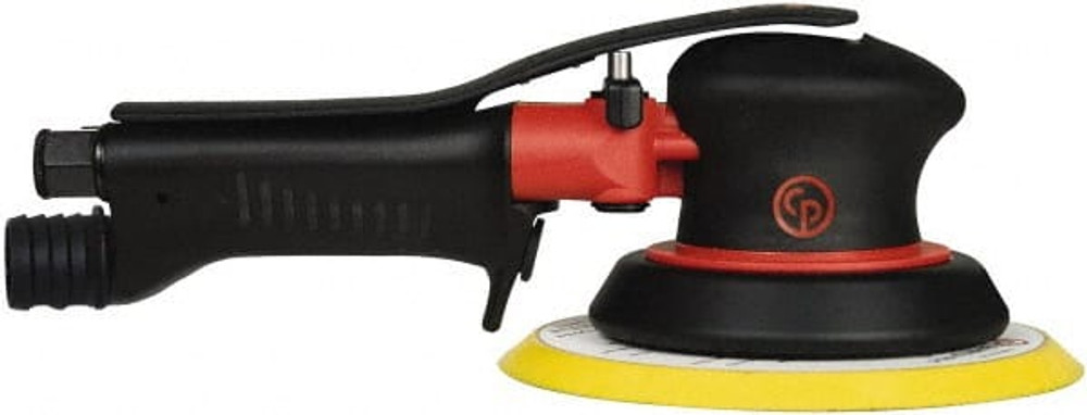 Chicago Pneumatic 8941272155 Air Orbital Sander: Round, 6" Pad, 12,000 OPM