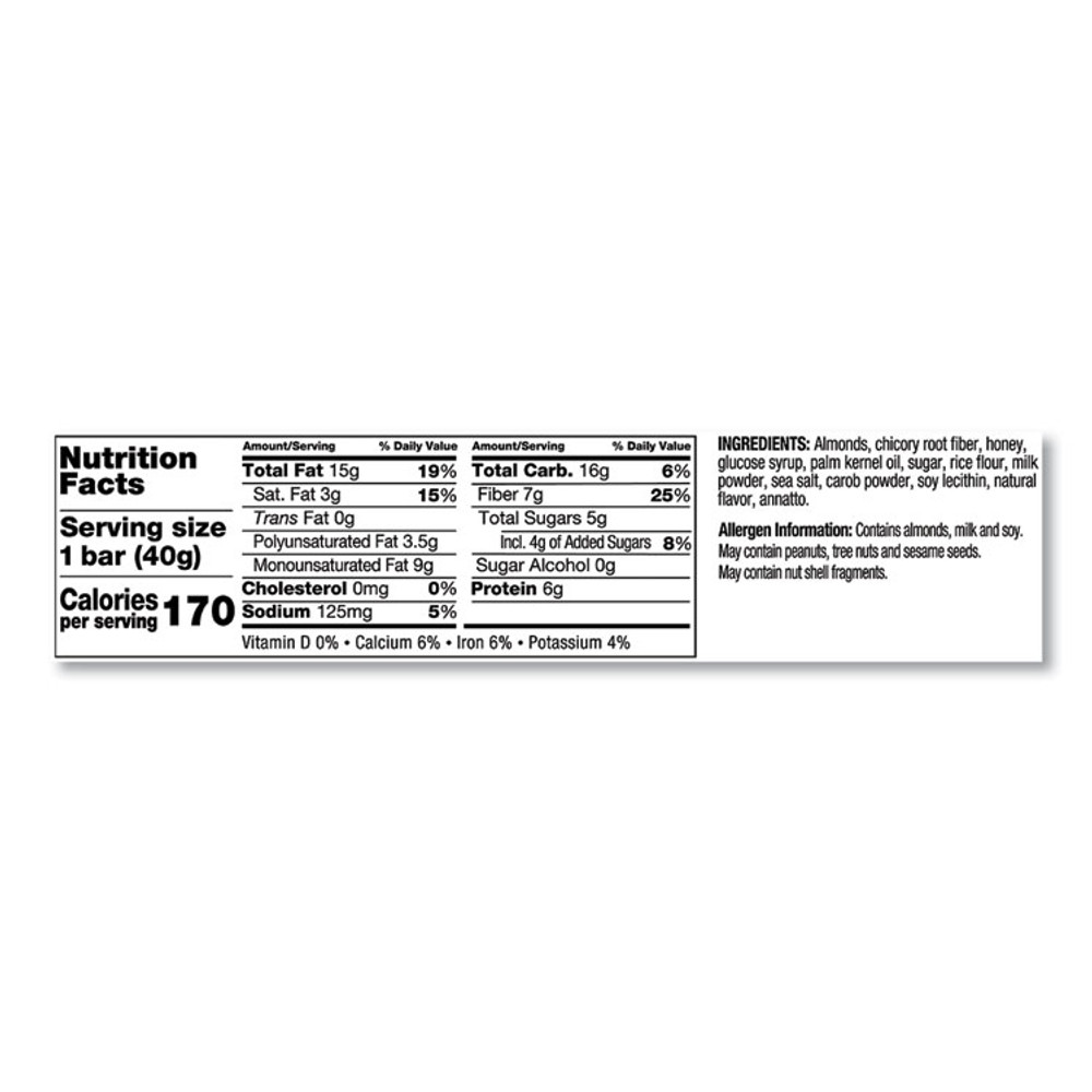 KIND LLC 18533 Nuts and Spices Bar, Caramel Almond and Sea Salt, 1.4 oz Bar, 12/Box