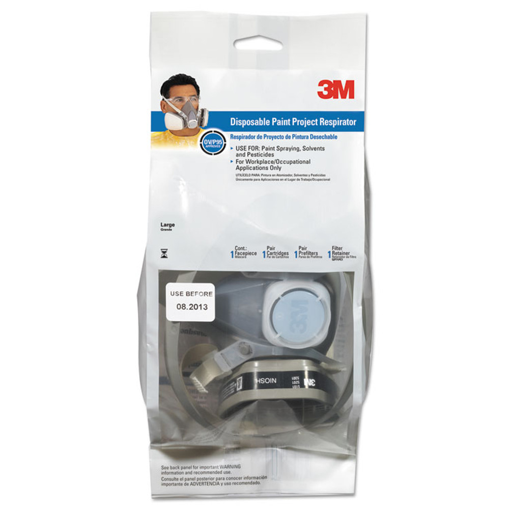 3M/COMMERCIAL TAPE DIV. 52P71 Dual Cartridge Respirator Assembly 52P71, Organic Vapor/P95, Medium