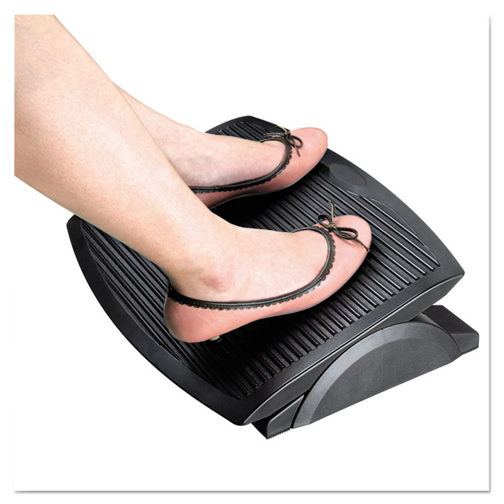 ALERA FS312 Ergo Tilt Footrest, 13.75w x 17.75d x 3.38 to 5.13h, Black