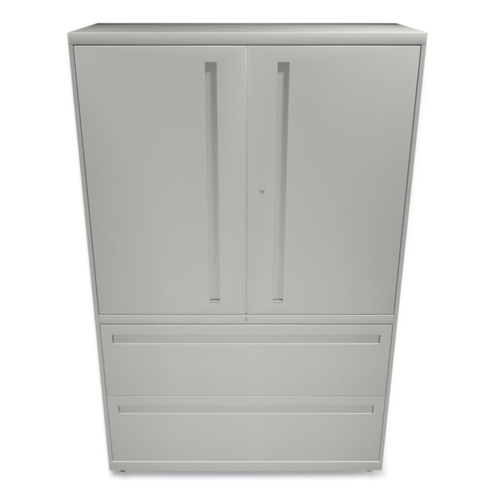 HON COMPANY 795LSQ Brigade 700 Series Lateral File, Three-Shelf Enclosed Storage, 2 Legal/Letter-Size File Drawers, Gray, 42" x 18" x 64.25"