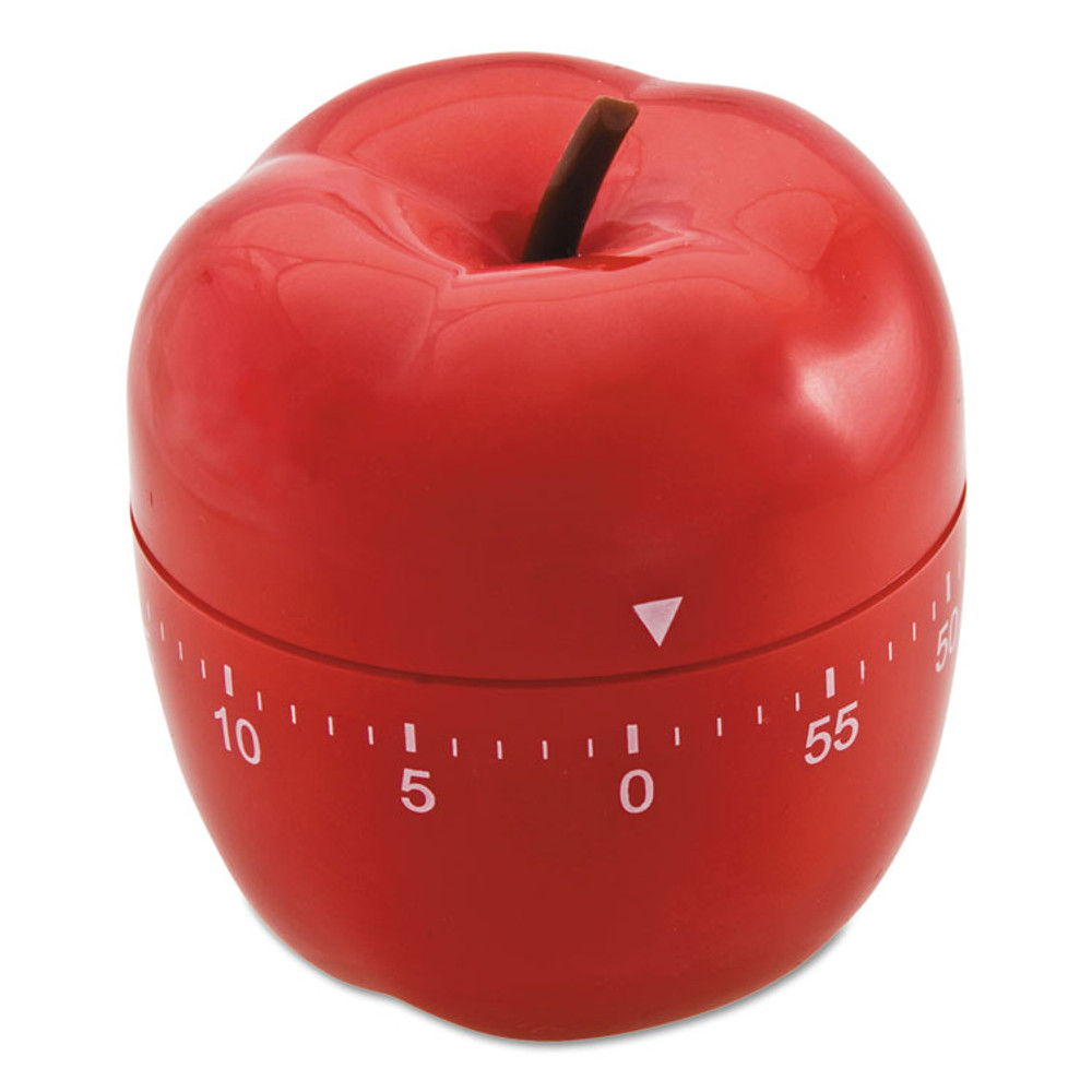 BAUMGARTENS 77042 Shaped Timer, 4" Diameter x 4"h, Red Apple