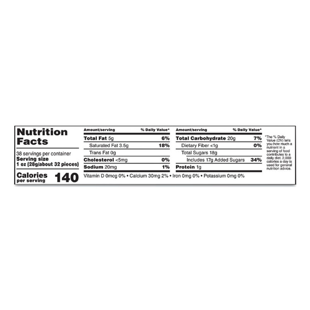 MARS, INC. & M's® 55114 Milk Chocolate Candies, Milk Chocolate, 38 oz Bag