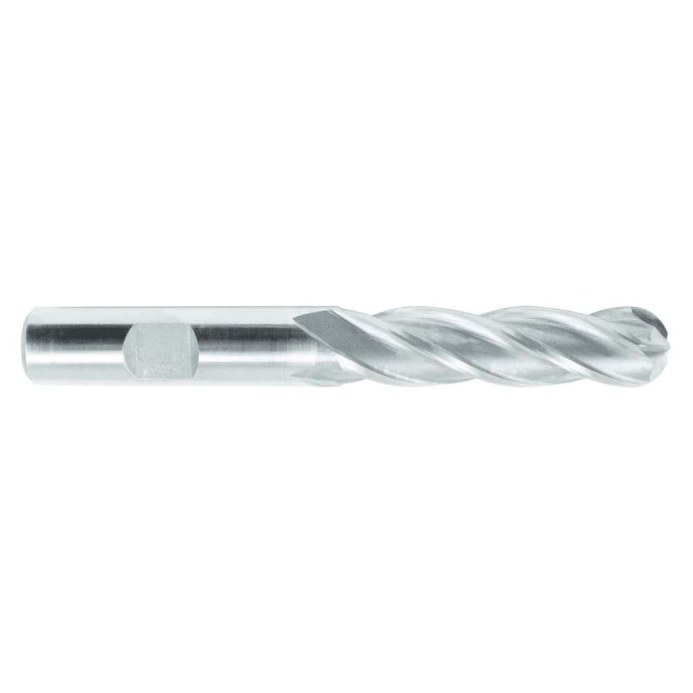 Melin Tool 11574 Ball End Mill: 0.75" Dia, 4" LOC, 4 Flute, Cobalt