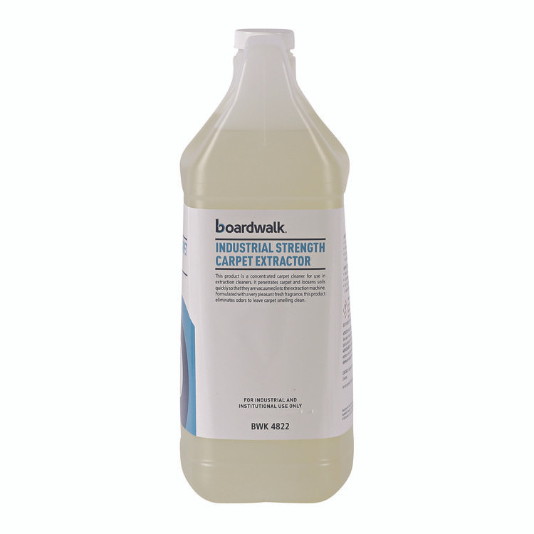 BOARDWALK 4822 Industrial Strength Carpet Extractor, Clean Scent, 1 gal Bottle, 4/Carton