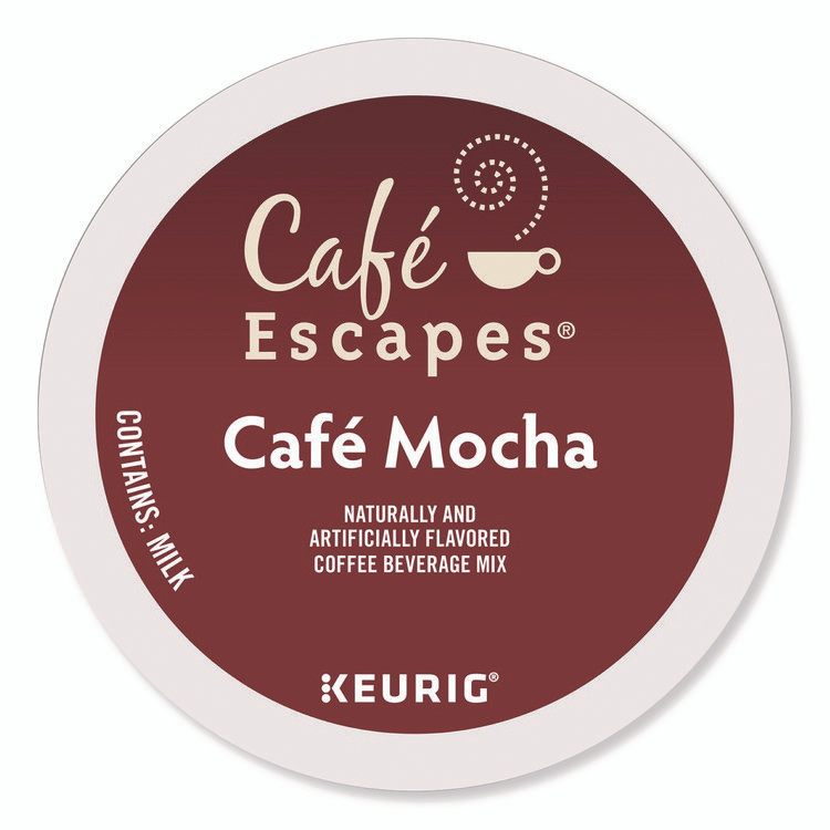 KEURIG DR PEPPER Café Escapes® 6803 Cafe Escapes Mocha K-Cups, 24/Box